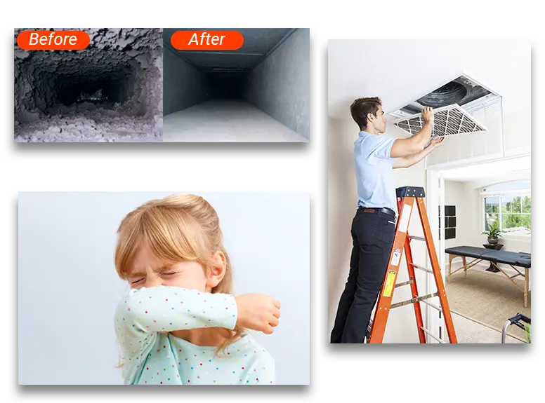 Air Conditioning Before And After Cleaning